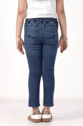 Girl's Denim Pant (8-13Y) (Medium Wash)
